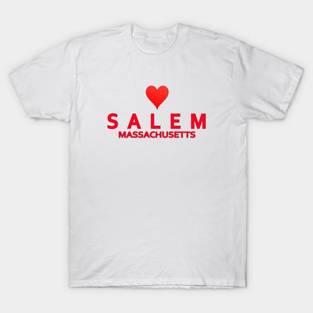 Salem Massachusetts T-Shirt by SeattleDesignCompany